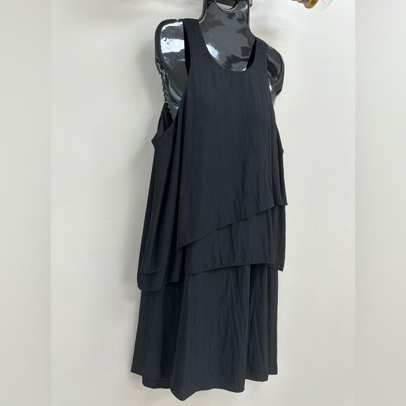 Elizabeth and James Asymmetrical Ruffled Sleeveless Mini Dress L - Picture 3 of 9